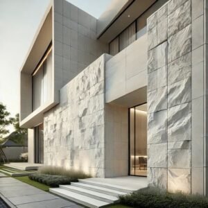 fluted stone cladding / حجر واجهات مضلع مخطط